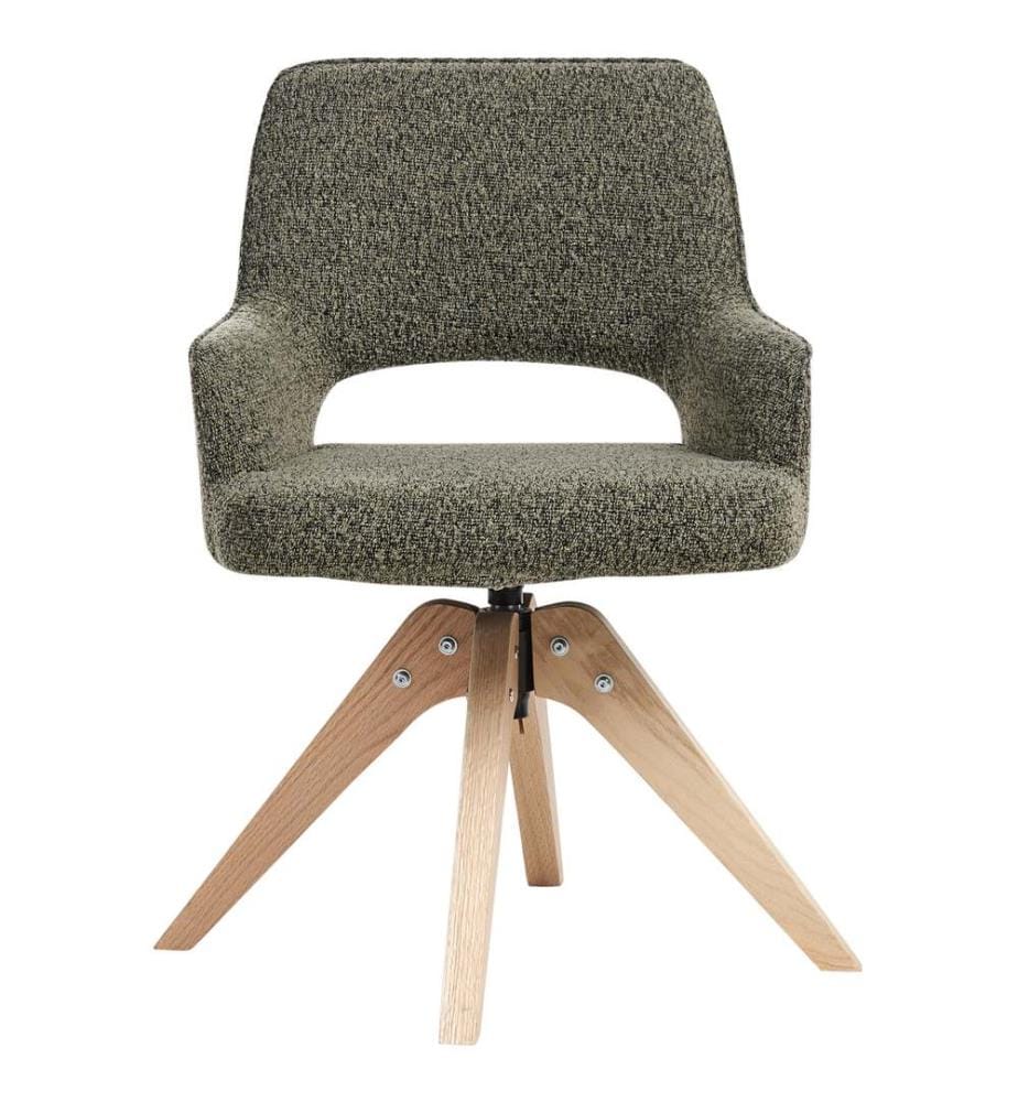 Chaise de salle à manger MORAVIA Bouclé Vert