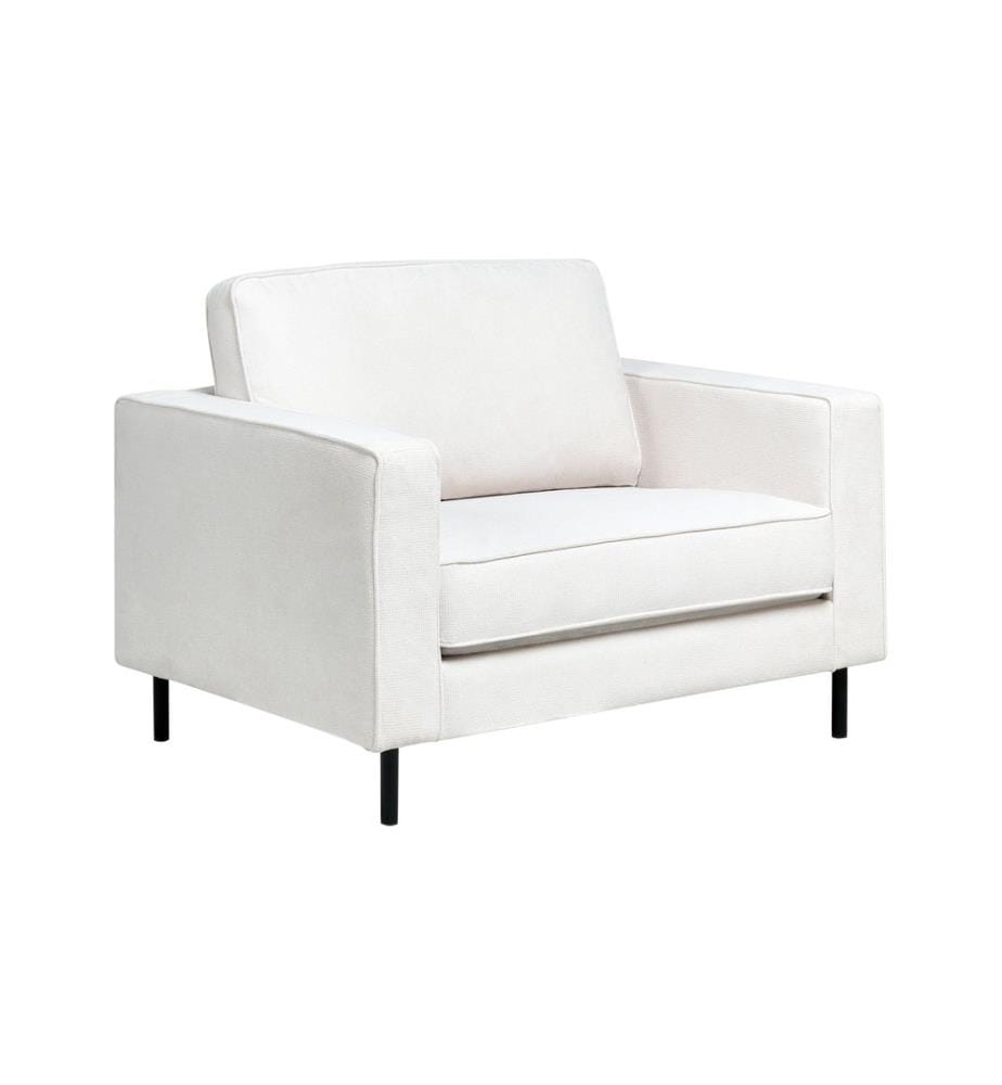 Sessel SAVALEN Stoff Cremeweiss