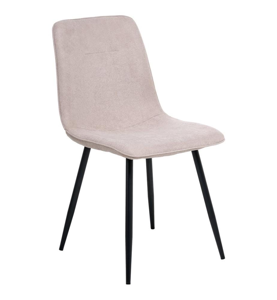 Esszimmerstuhl 4er Set TUSCOLA Stoff Beige