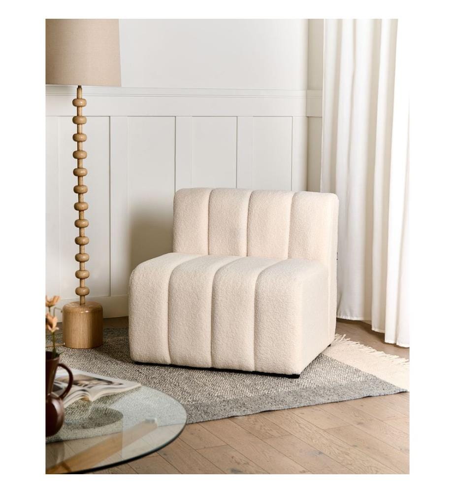 Sessel KAGE Bouclé Hellbeige