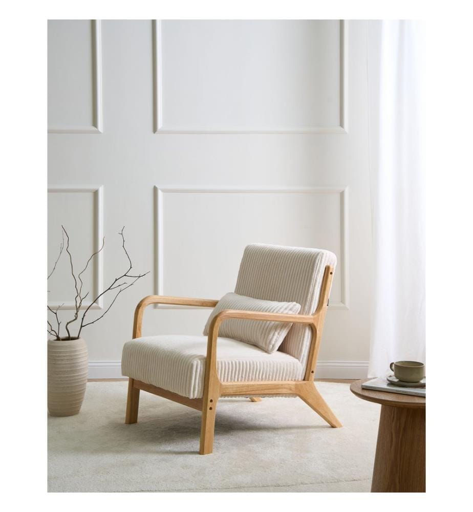 Sessel SORSELE Cord Weiss