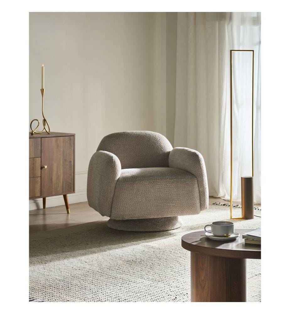 Drehsessel AAPUA Stoff Beige