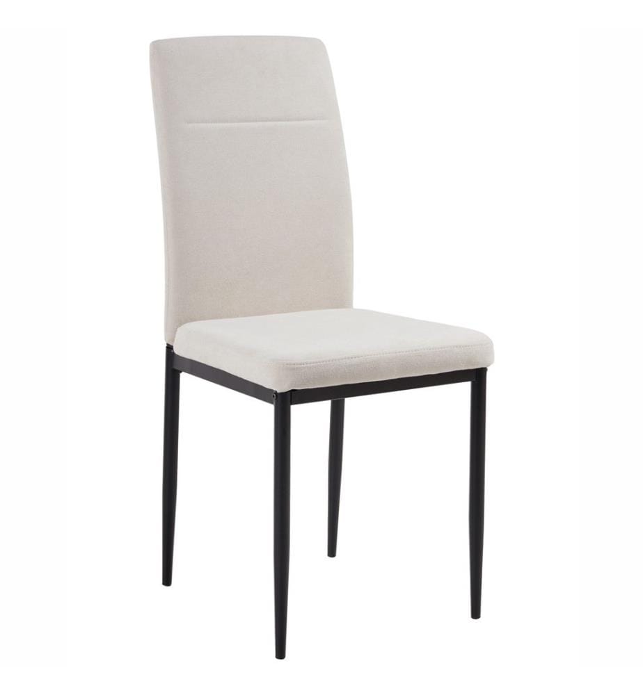 Esszimmerstuhl 4er Set RINER Stoff Hellbeige