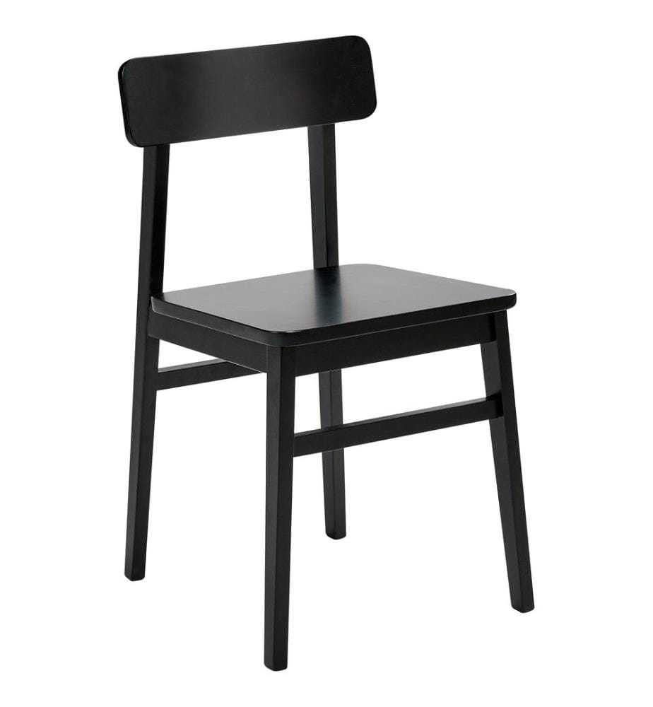 Esszimmerstuhl 2er Set GORRE Holz Schwarz