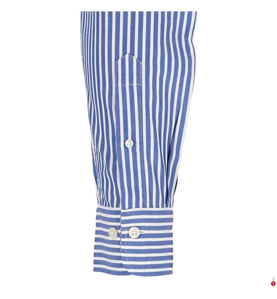 Camicia regolare - Blu e bianco