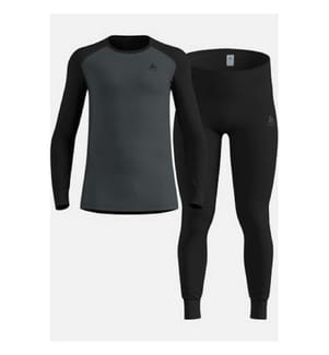 Active Warm Herren Base Layer Set - Grau und Schwarz