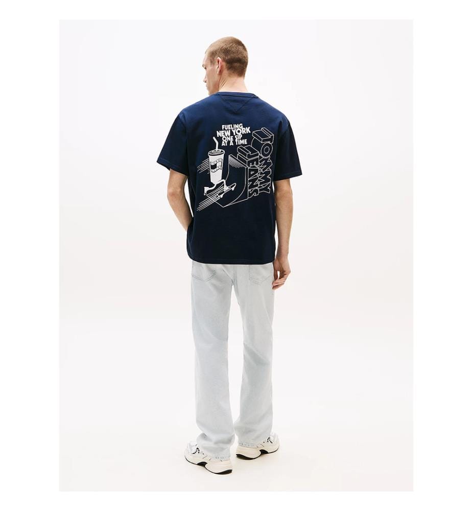 T-Shirt Relaxed Fit - Blau