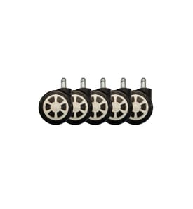 LC-Power Ersatzrollen Gaming Stuhlrollen 5er Set Weiss