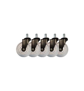 LC-Power Gaming Stuhlrollen 5er Set Weiss