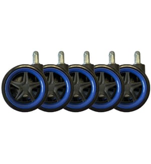 LC-Power Rollen LC-CASTERS-DRIFT 5er Set Blau
