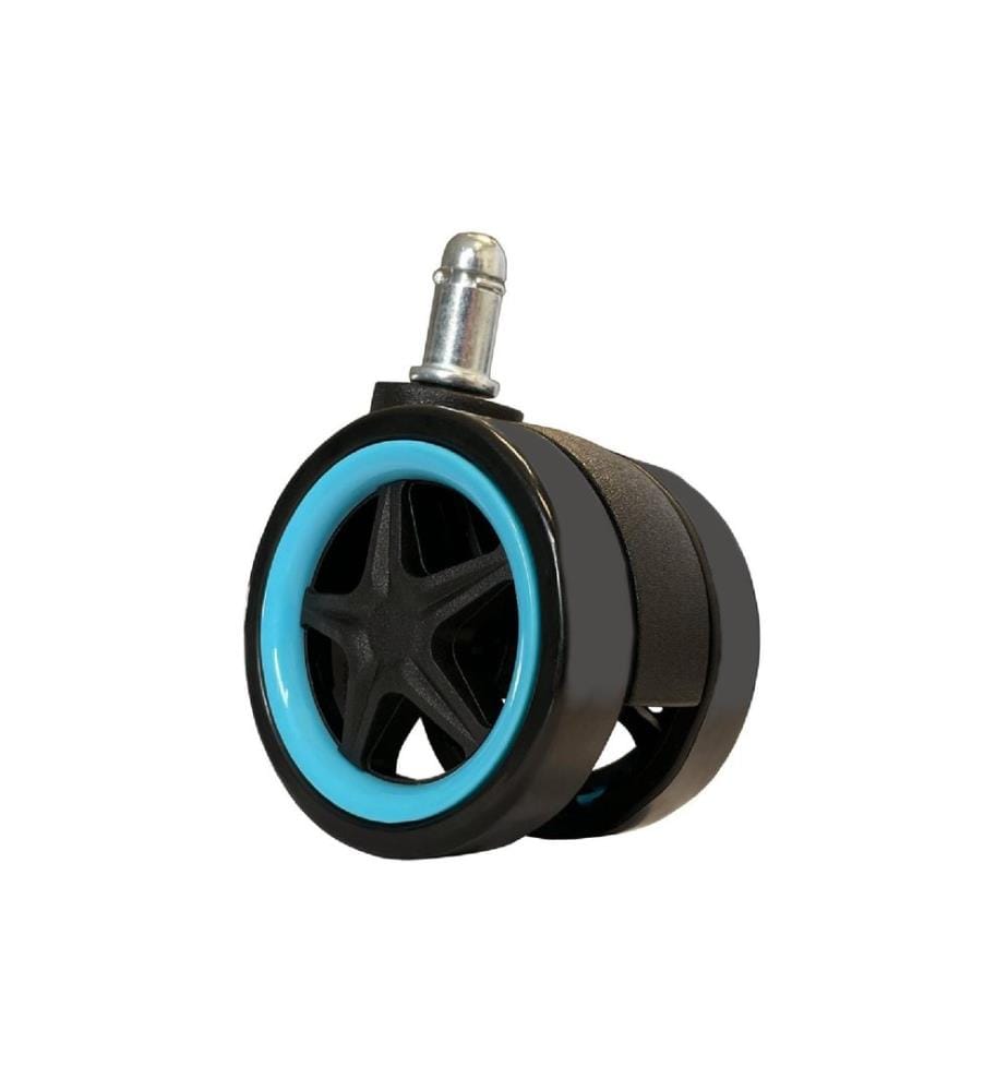 LC-Power Roulettes LC-CASTERS-DRIFT Set de 5 pièces bleu clair