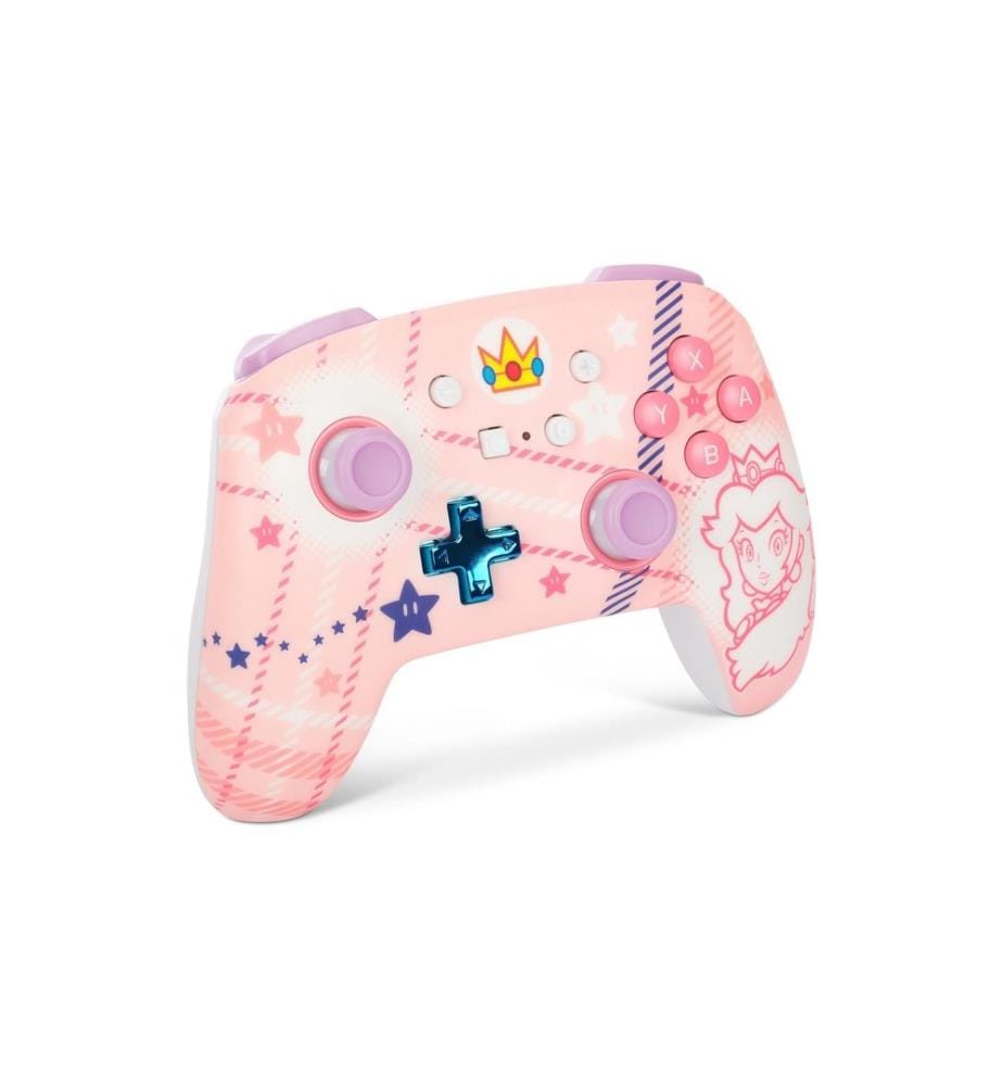 Power A - Enhanced Wireless Controller Princess Peach Plaid