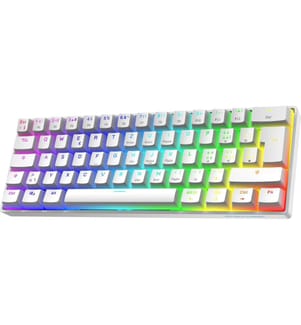 DELTACO - Gaming-Tastatur GAM-175-C Hot-Swap Weiss