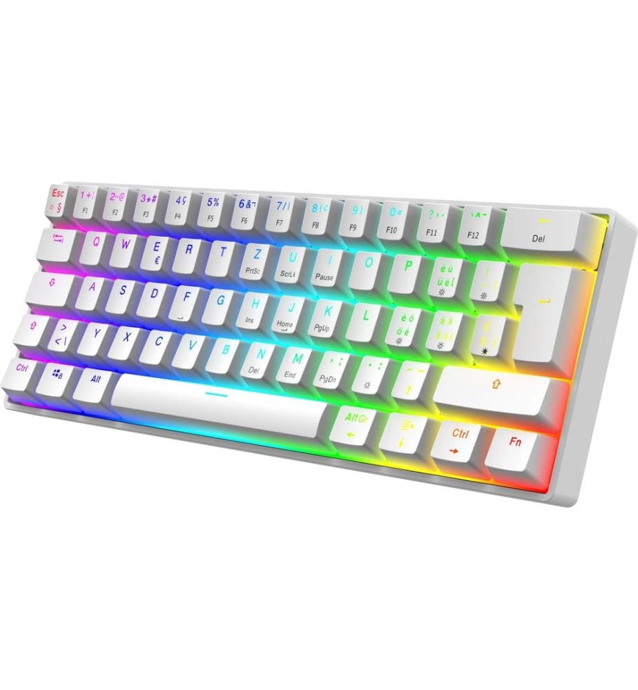 DELTACO - Gaming-Tastatur GAM-175-C Hot-Swap Weiss