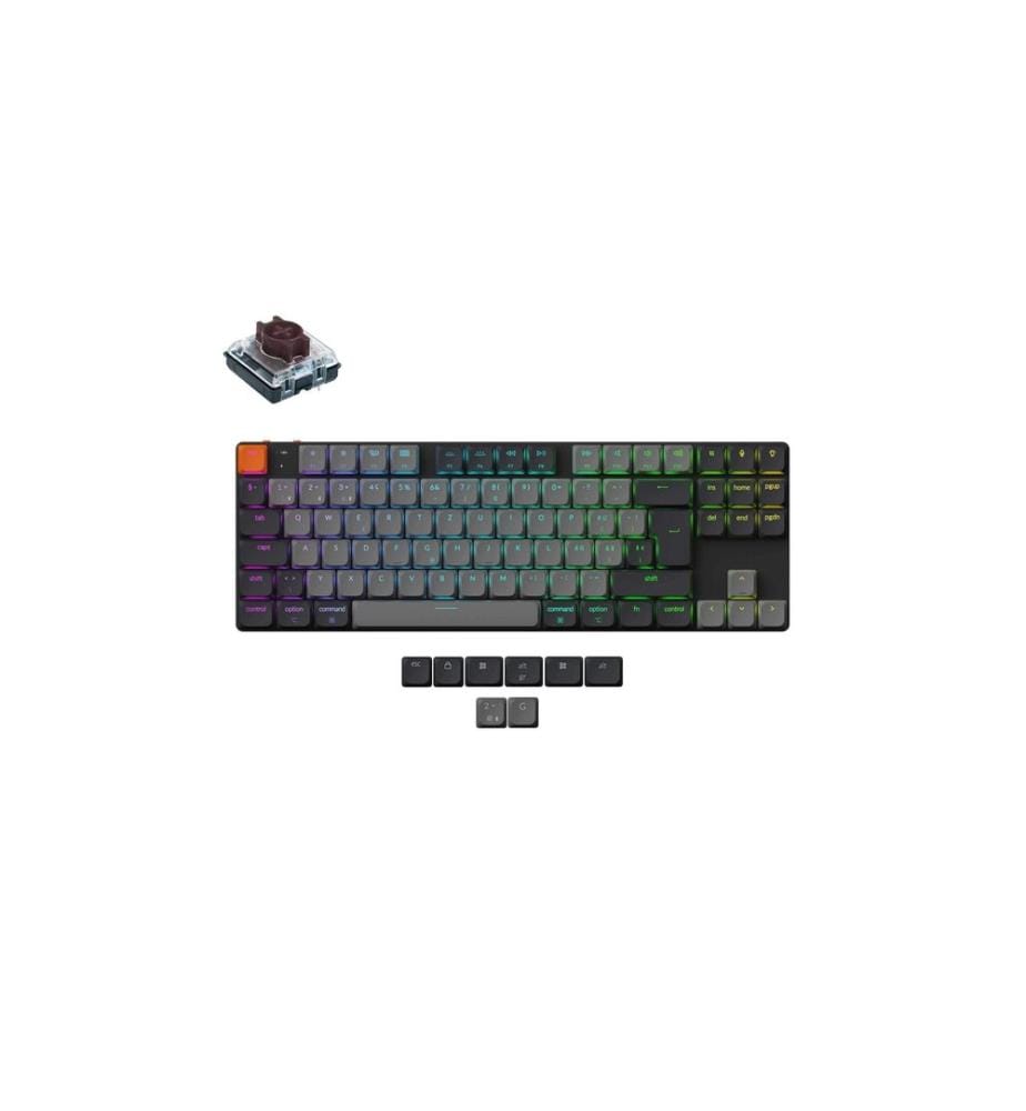 Keychron - Gaming-Tastatur K1 QMK Version 6 Brown Switch