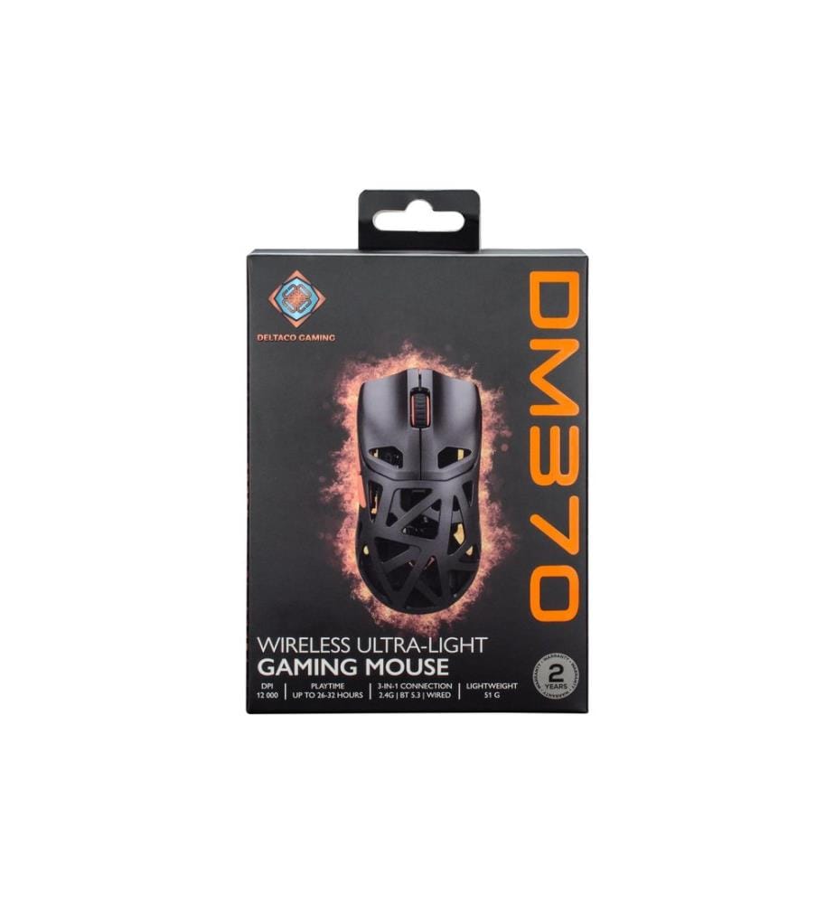 DELTACO - Gaming-Maus GAM-188 DM370, 12000 dpi, Black