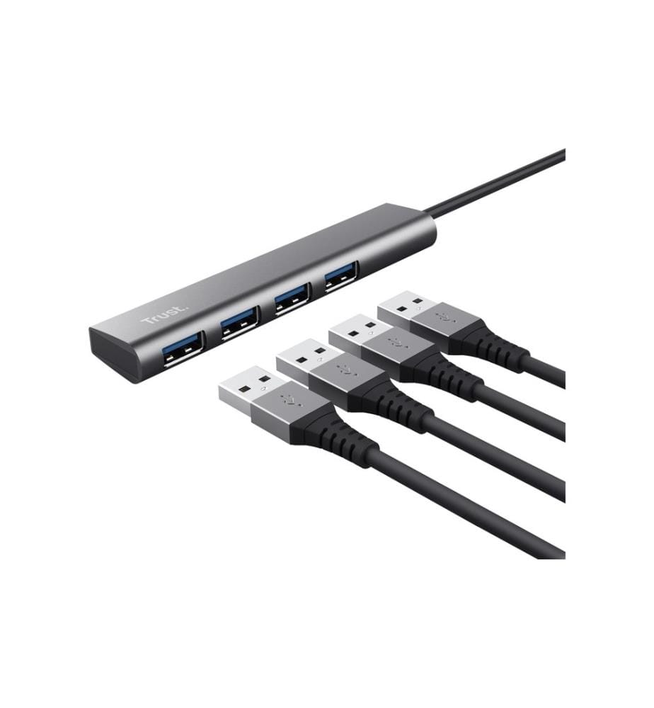 TRUST - Halyx USB-C zu USB-A Gen1 Hub 4Port