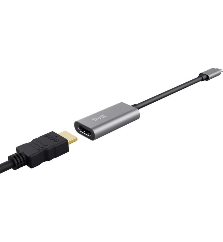 TRUST - Adapter USB-C-auf-HDMI USB Type-C - HDMI, Silber