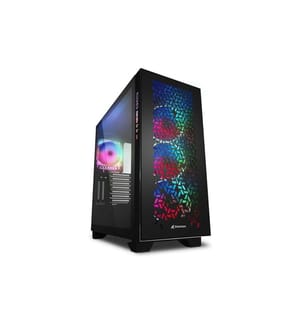Sharkoon - Boîtier d'ordinateur Elite Shark CA300H Noir