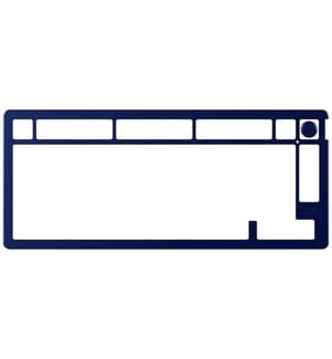 HYPERX - Alloy Rise 75 Top Plate bleu marine