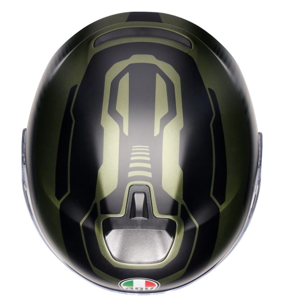 Casco Irides Sakai Jet - Verde opaco e nero