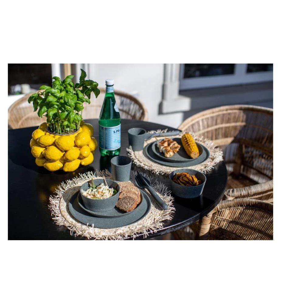 KOZIOL - Assiette non décorative Connect 25.5 cm, 4 Pièce/s, Vert