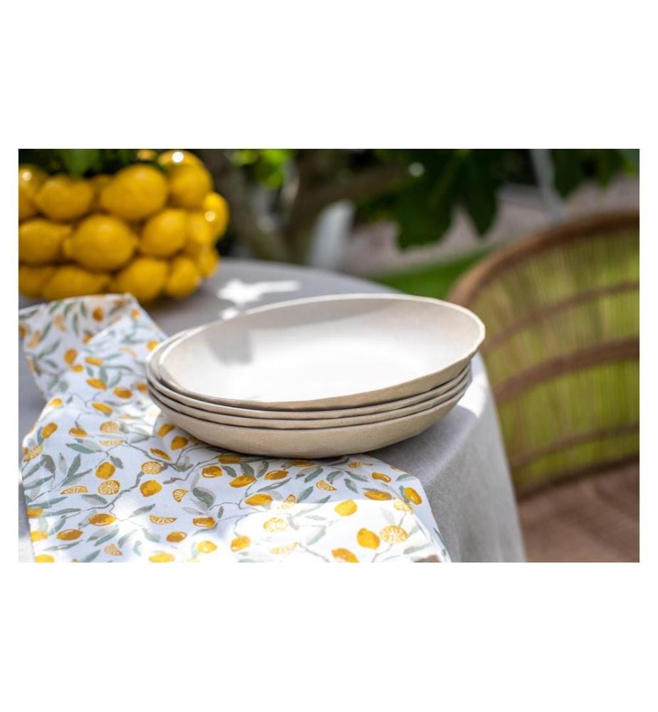 KOZIOL - Assiette non décorative Club 4 Pièce/s, Sabler/Jaune