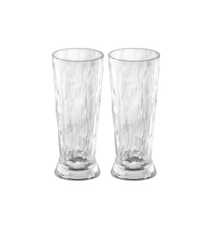 KOZIOL - Bierglas Superglas Club No. 10, 300 ml, 2 Stück,