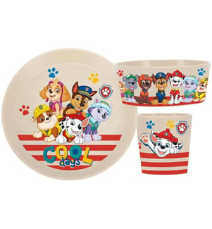 KOZIOL - Service de table pour enfants Connect Paw Patrol, 3 pièces, Sable