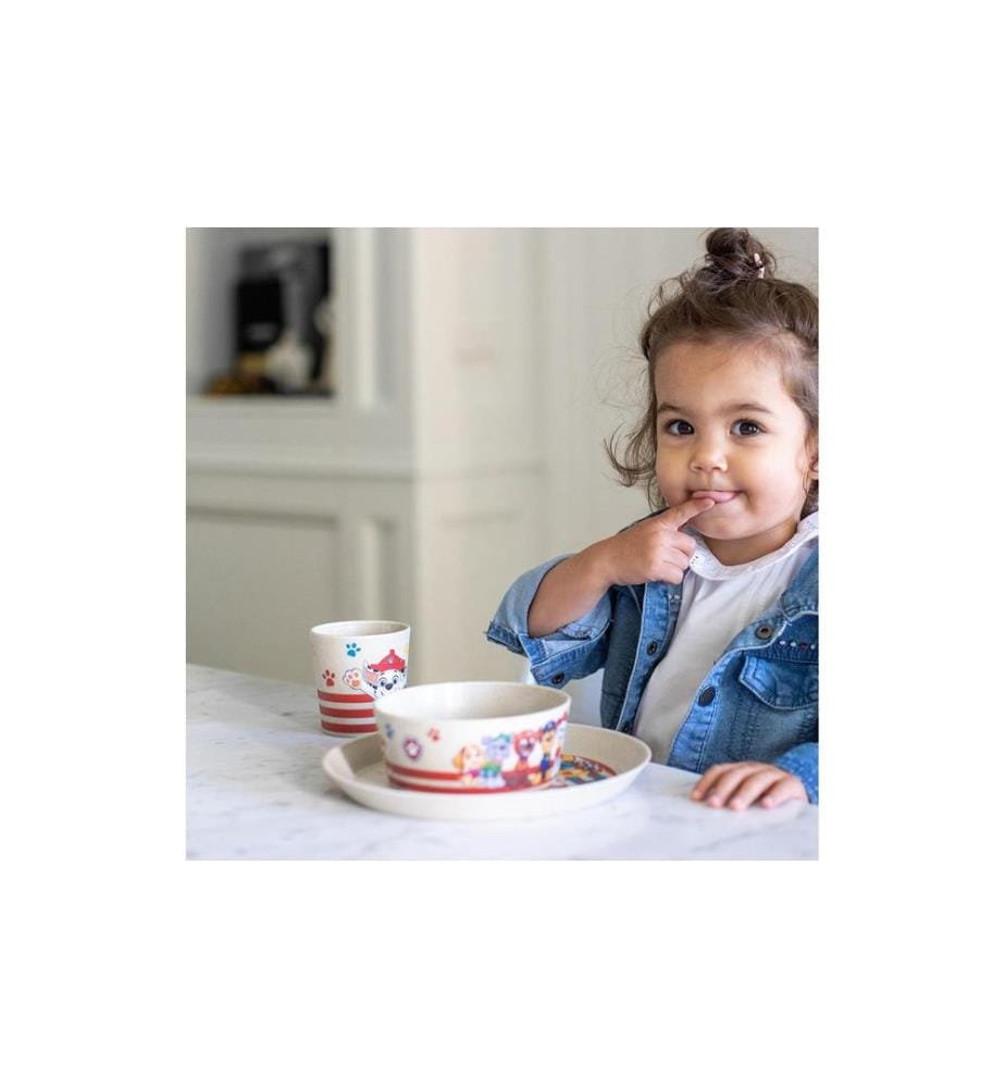 KOZIOL - Service de table pour enfants Connect Paw Patrol, 3 pièces, Sable