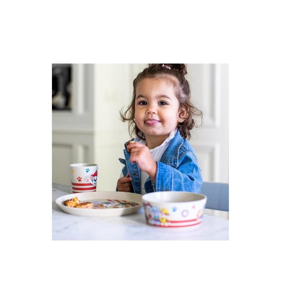 KOZIOL - Service de table pour enfants Connect Paw Patrol, 3 pièces, Sable