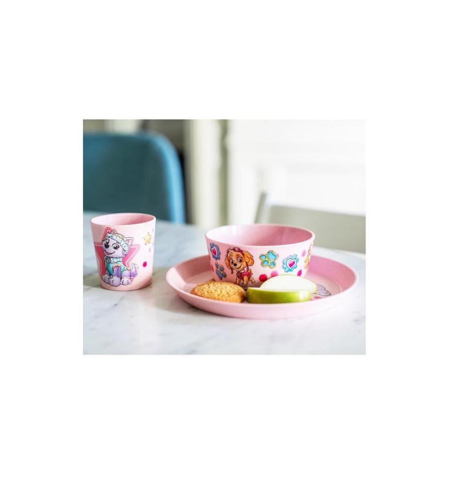 KOZIOL - Service de table pour enfants Connect Paw Patrol, 3 pièces, Rose