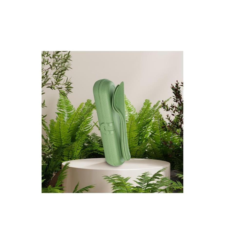 KOZIOL - Couverts à emporter Klikk Ready 3 pièces, Bleu