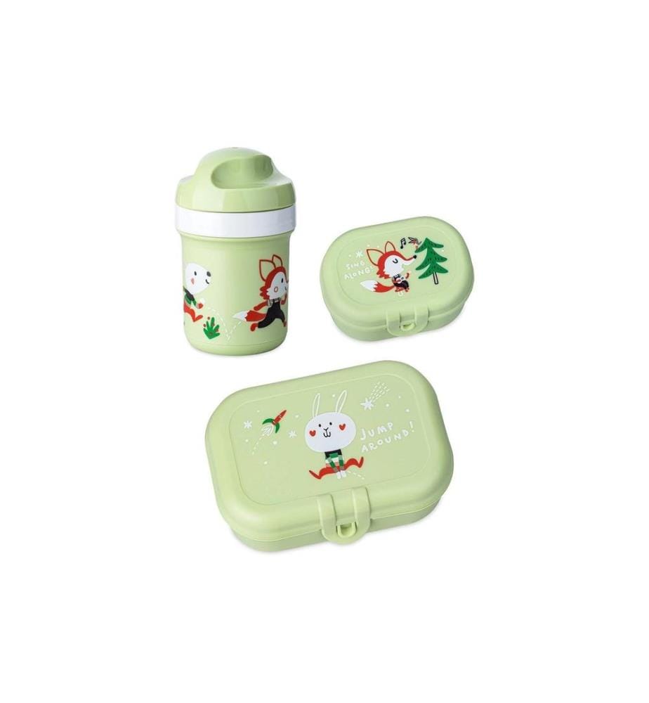 KOZIOL - Lunchboxset HOP ON TO GO pistachio