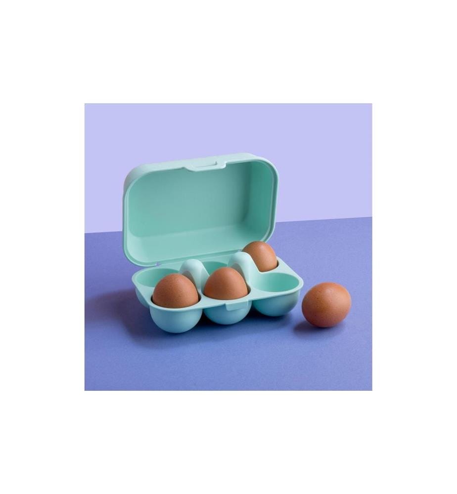 KOZIOL - Boîte à oeufs To Go mini 17 cm x 11.8 cm, Vert doux