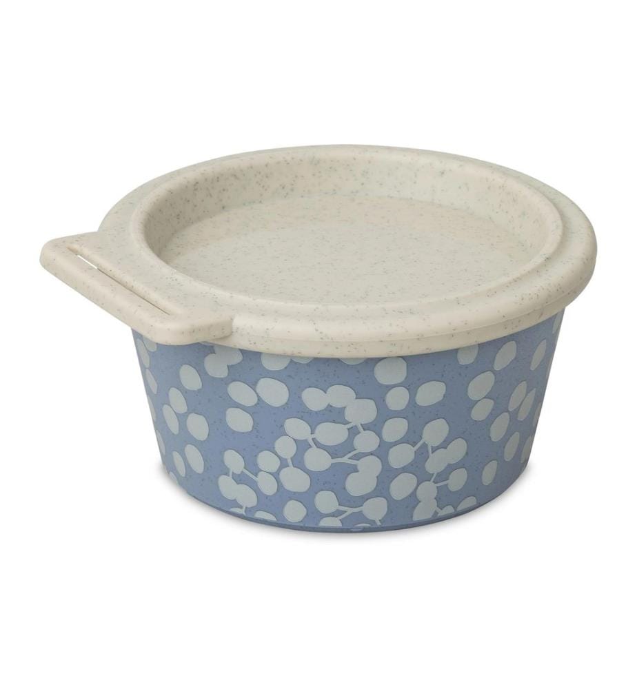 KOZIOL - Bol Blomster Dot avec couvercle 250 ml, Bleu