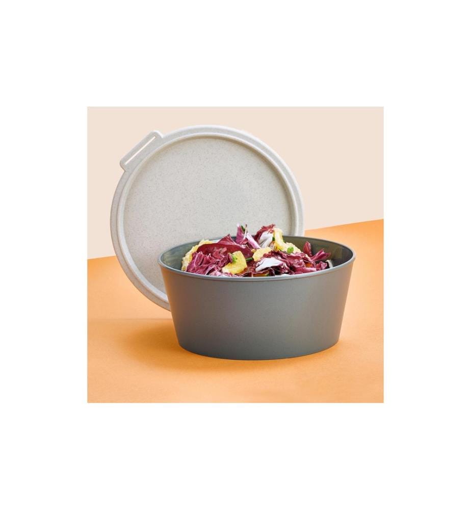 KOZIOL - Coupe Move Box avec couvercle 2.2 l, Gris