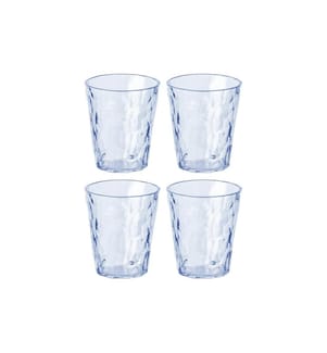 KOZIOL - Trinkglas Club No. 1 250 ml, 4 Stück, Aquamarine
