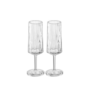 KOZIOL - Verre à champagne Superglas Club No. 14, 100 ml, 2 Pièce/s