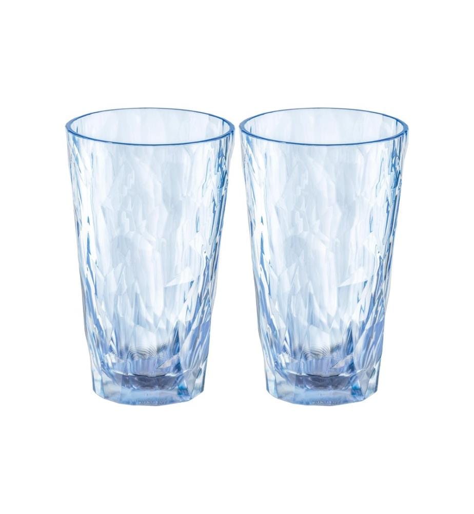 KOZIOL - Verre Club No. 6 300 ml, 2 Pièce/s, Aquamarine