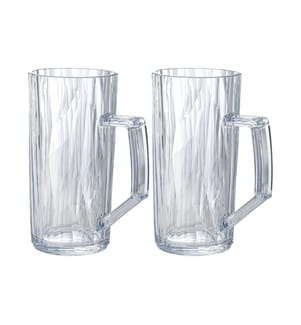 KOZIOL - Bierglas Club No. 26 500 ml, 2 Stück, Transparent