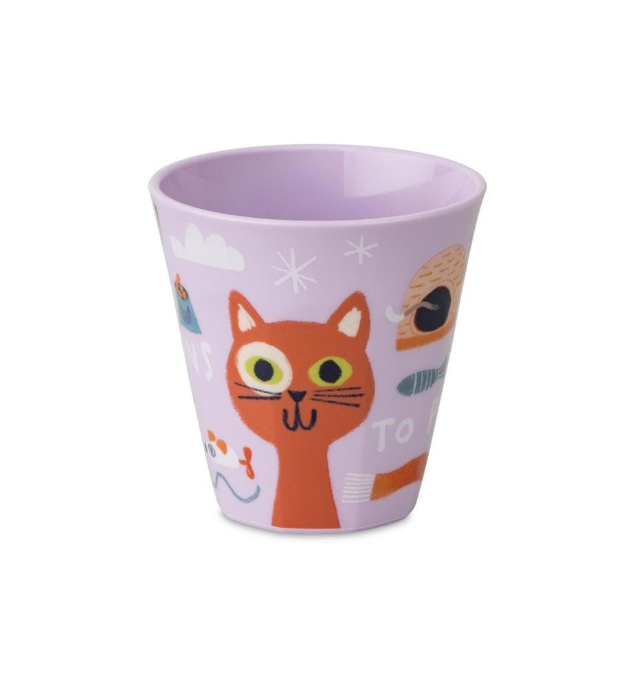 KOZIOL - Trinkbecher Nora M Purrs Reasons 300 ml, 1 Stück, Mehrfarbig
