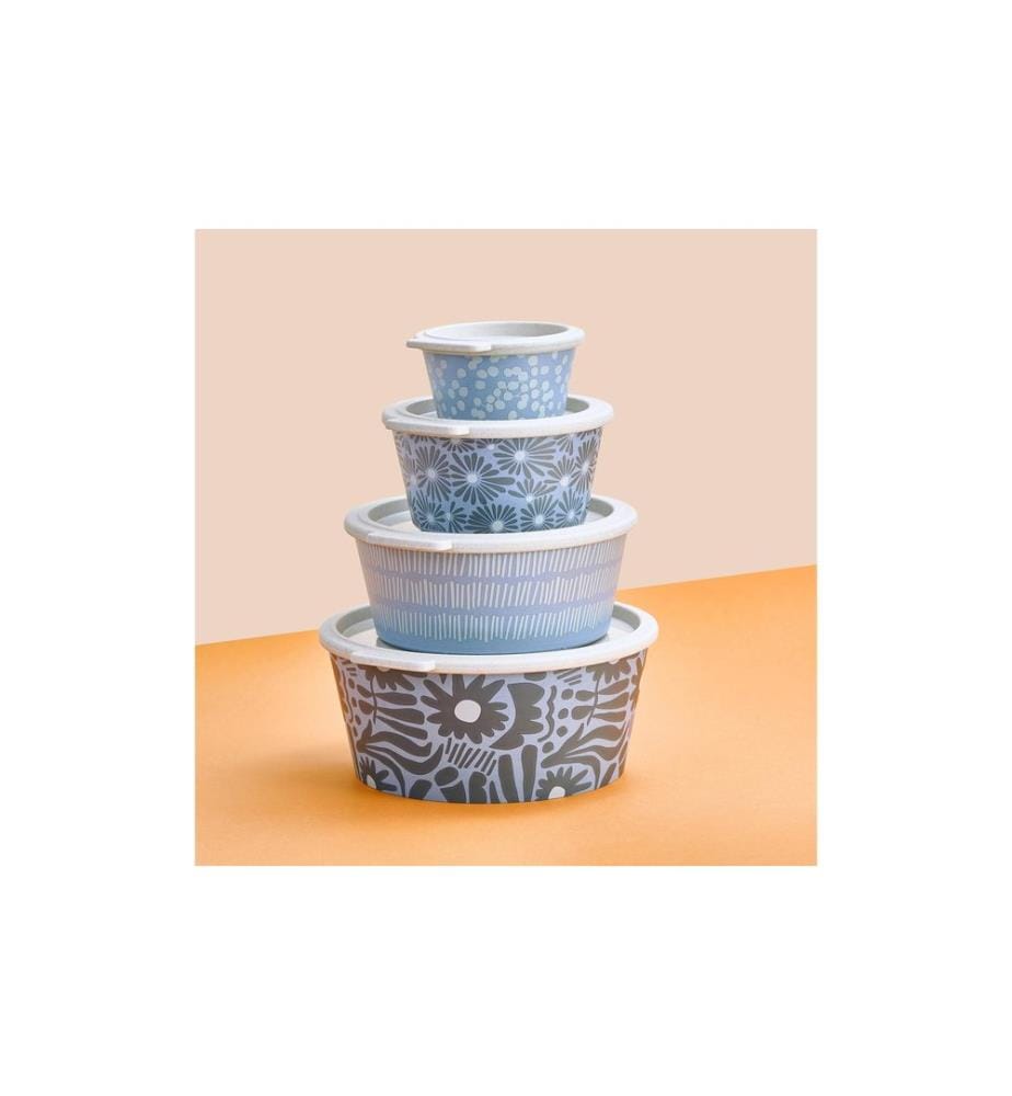 KOZIOL - Bol Blomster Daisy avec couvercle 1 Pièce/s, Bleu