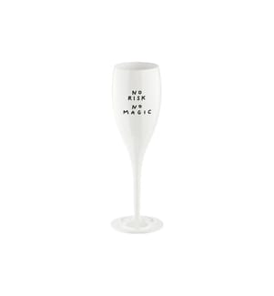 KOZIOL - Verre à champagne No Risk No Magic 100 ml, 1 Pièce/s, Blanc