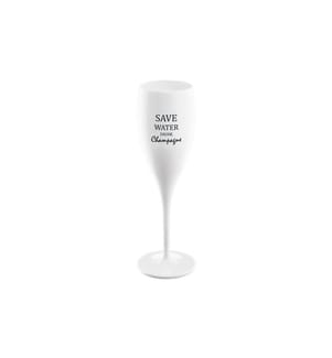 KOZIOL - Verre à champagne Superglas Économisez l'eau buvez du champagne 100 ml, 1 pc