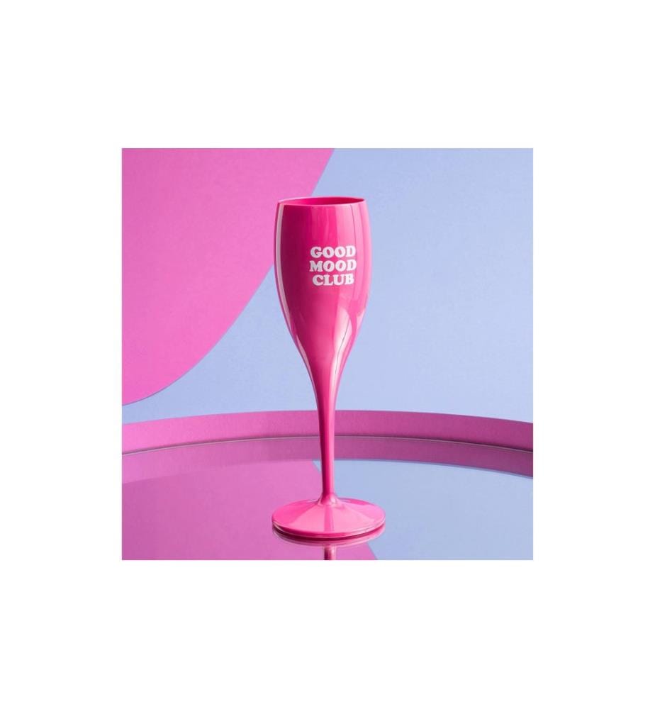 KOZIOL - Verre à champagne Good Mood 100 ml, 1 Pièce/s, Rose/Aucune indication