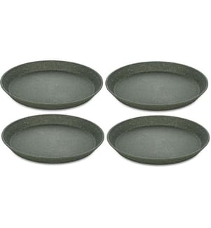 KOZIOL - Speiseteller Connect Ø 20.5 cm, 4 Stück, Grau