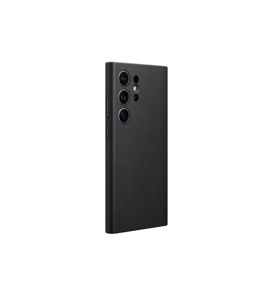 SAMSUNG - Coque arrière Vegan Leather Galaxy S24 Ultra Noir