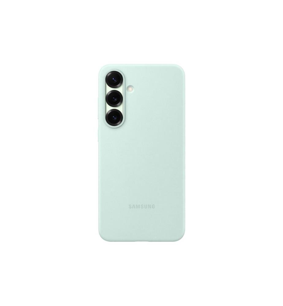 SAMSUNG - Coque arrière Silicone Galaxy S25+ Menthe