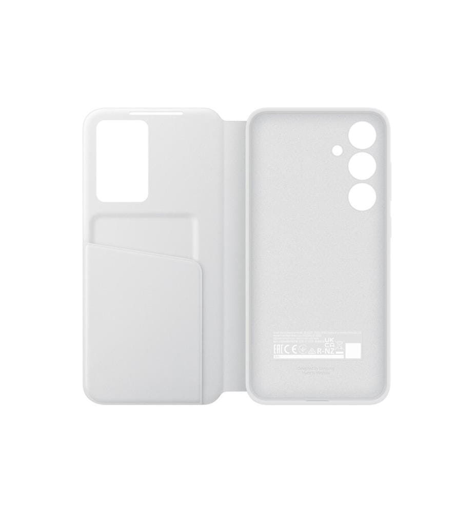 SAMSUNG - Coque arrière Smart View Wallet Galaxy S24 FE Blanc